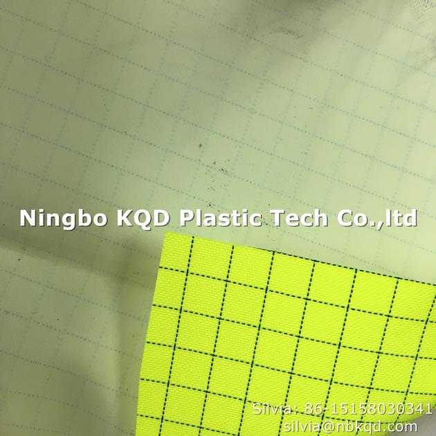 FR& Anti-static PU Coated 300D Polyester Fabric for Protective Suit