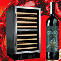 Built-in kitchen wine cabinet