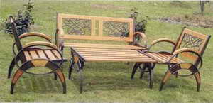 cast iron park bench