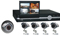 4-Channel H.264 Network DVR with LCD/4 CCD Cameras Kit