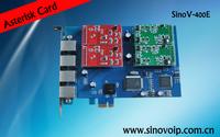 4channels analog Asterisk PCI-E card,SinoV-TDM400E