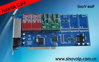 SinoV-TDM800P analog PCI Asterisk card for IP Phone system