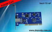 China manufacture SinoV-TE110P E1/T1 pri asterisk card