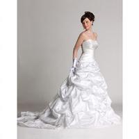 Ball Gown Sweetheart Chapel Train Taffeta Wedding Dress (HSX1251)