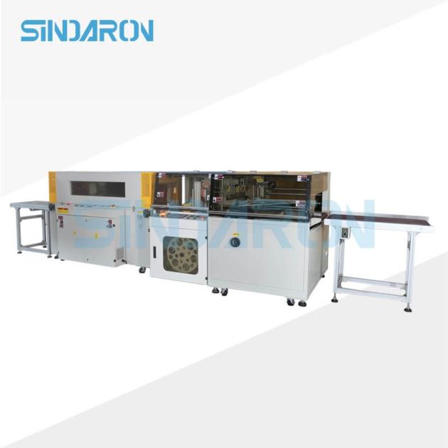 Automatic PE Film Stretch Shrink Packing Machine for PET Glass Bottles 