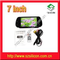 7 inch rearview mirror monitor with touch screen +MP5+USB+SD function  