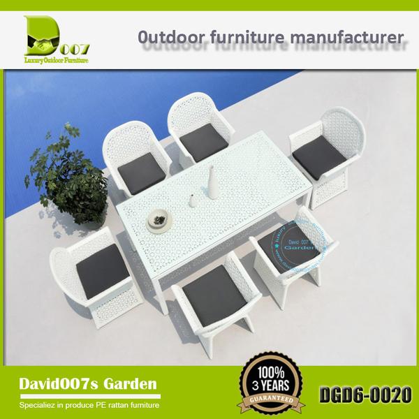Outdoor furniture garden dining table set