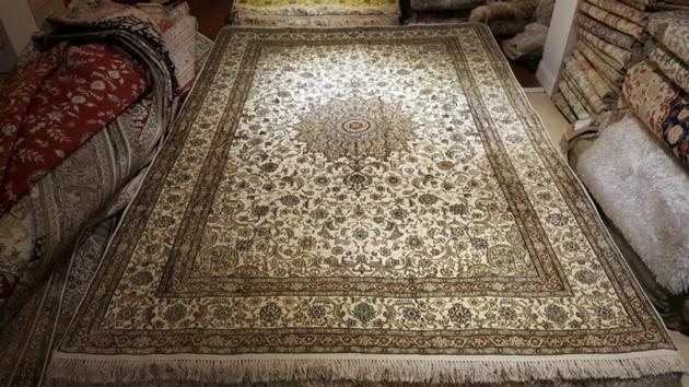 Handmade Silk Persian Carpet Art Silk