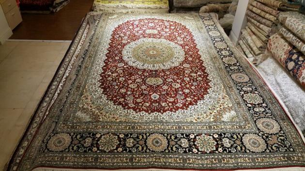 Handmade Silk Persian Carpet Art Silk