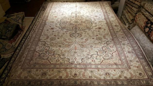 Handmade Silk Persian Carpet Art Silk