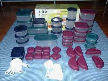 102 pc plastic storage container