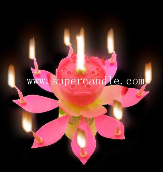 Birthday Candle Magic Candle Musical Spinning