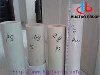 Beige flocked HIPS sheet rolls / flocking PS films for vacuumforming packaging