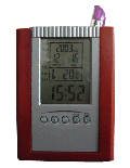 #B309 (Wooden penholder with digital calendar)