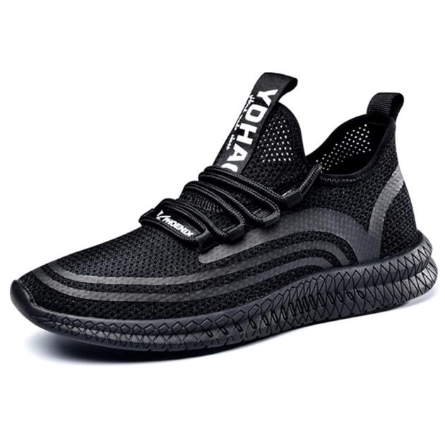 Fashion Flyknit Hollow Breathable Men's Height Increasing Elevator Sport Shoes Sneaker Get Taller 2.