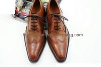 Custom handmade men's leather shoes, handcraft oxford shoes Goodyear welt 