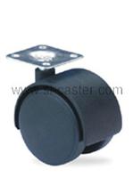 nylon caster with diouble wheel