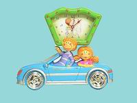 Musical cartoon clock