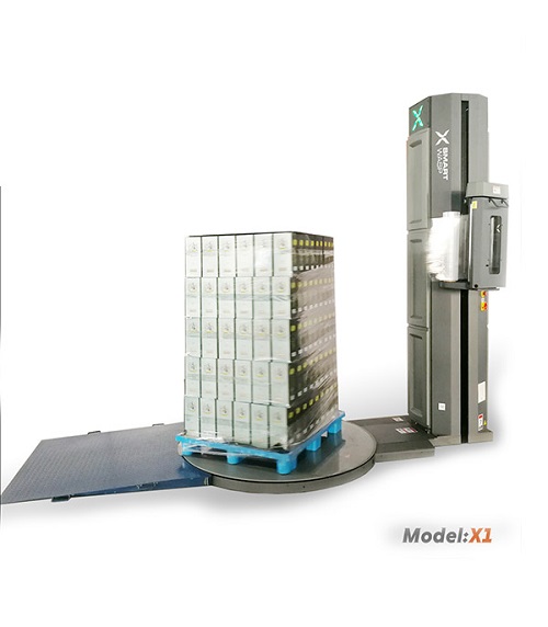Top Pressure Pallet Wrapper