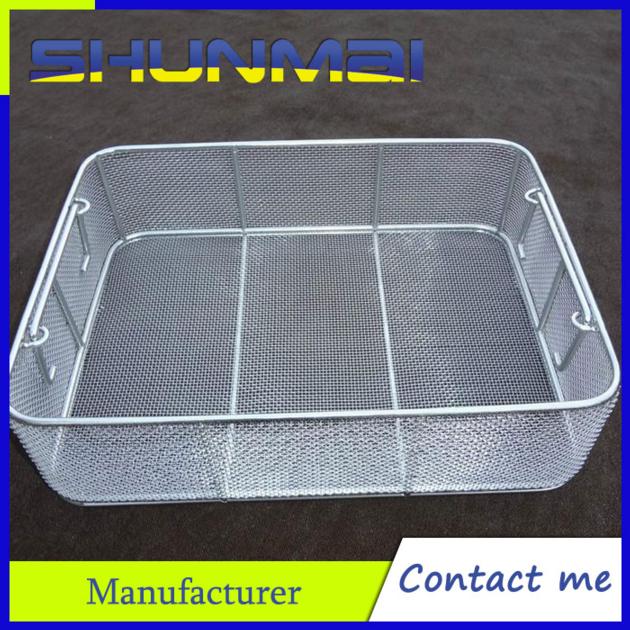 316 stainless steel wire mesh for medical instrument or cleaning basket/ oil filter