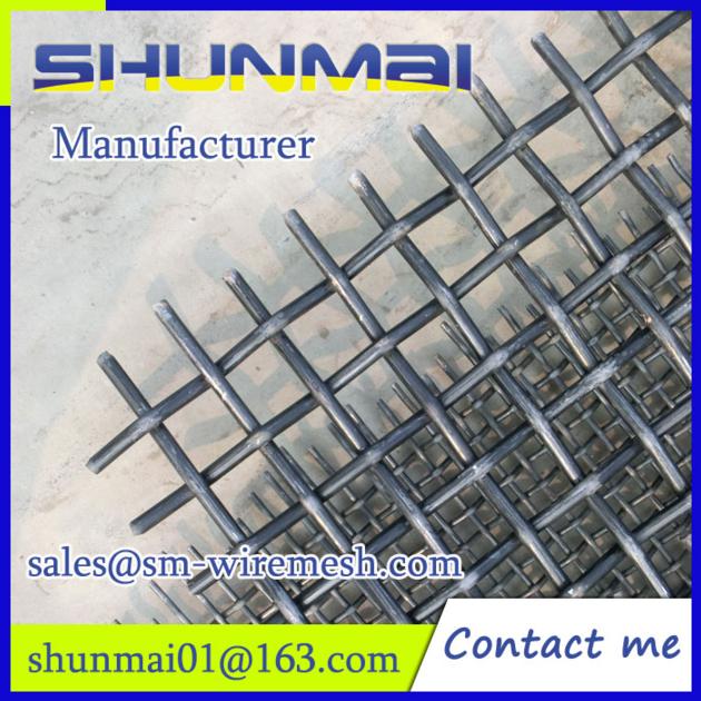 65Mn steel wire Iron wire crimped wire mesh, mining screen mesh