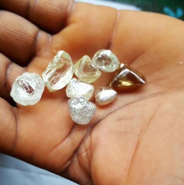 Gold Bars Nuggets Dust Rough Diamonds