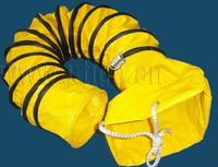 Portable flame retardant industrial ventilation ducting
