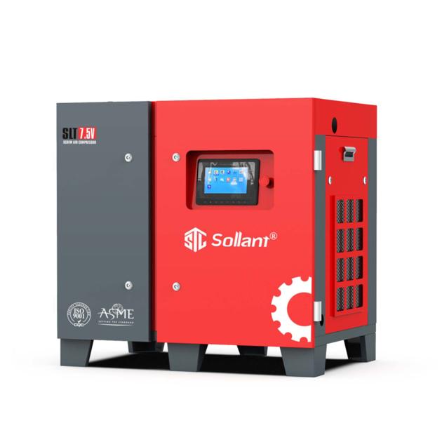 SOLLANT 7.5KW 10HP Direct Driven PM VSD Rotary Screw Air Compresssor(SLT-7.5V)