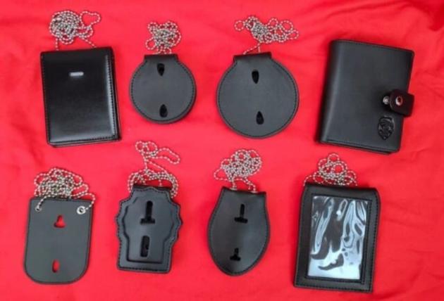 Badge Holder Cases, Leather Neck Chain Badge Holder Purse