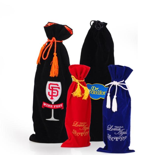 Bottle Bag Cotton Bottle Bag Velvet