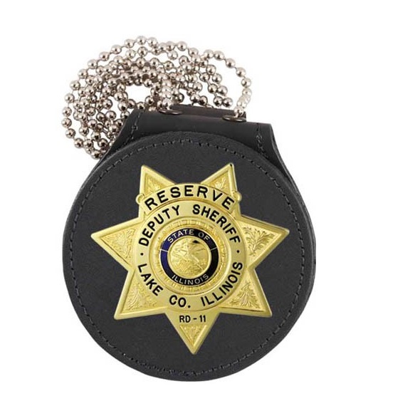 Leather Badge Holder Wallet ID Card