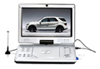 12.1inch portable dvd with game,camera,tv,pc,usb