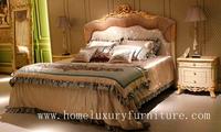 King Beds classic bed royal luxury bed solid wood bed supplier Italy style FB-168