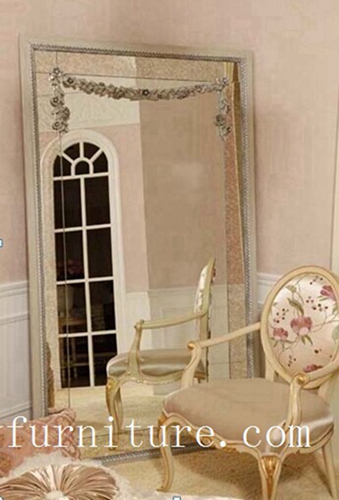 Floor mirror wooden frame mirror decorative mirror stand mirror bedroom mirror FG-102