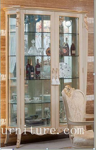 china cabinet displays china cabinet for sell antique bowed china cabinet FJ-101A