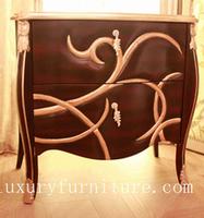Bedside table night stand classical night stands wooden handcraft bedroom furniture FN-119