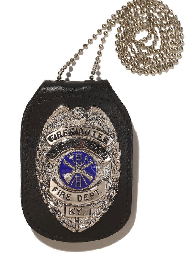 Leather Badge Holder Wallet ID Card