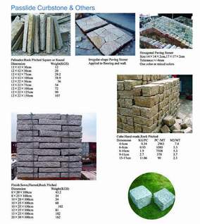 cubes and pavers stone