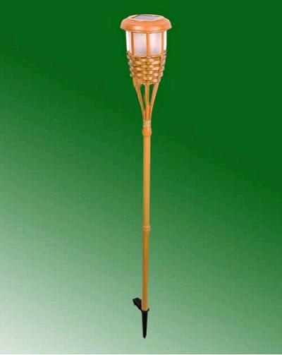 solar light with bamboo stake
