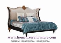 King Beds classic bed royal luxury bed solid wood bed supplier Italy style TA-001