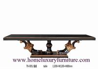 Large table dining table solid dining table antique dining table 8 black dining table TN005L