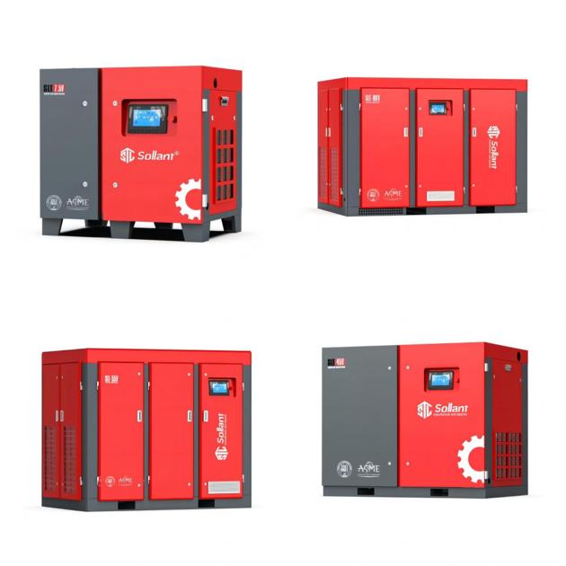 SOLLANT SLT-V Series 7.5kw-250kw Screw Air Compressor 10hp-350hp Direct Driven Diesel Air Compressor
