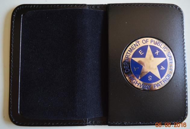 Leather Badge Holder Wallet ID Card
