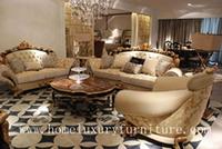 Luxury living room furniture sofa sets Italy style Antique Europe style Royal date sofa