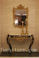 Entrance table decorations Console table wood console table with mirror antique wall table