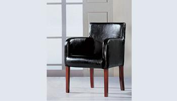 Study room single leather chair