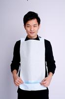 paper dental bibs with polybacking tie on style  