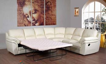 Long sofa with stretching bed
