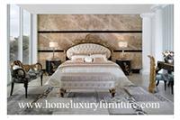 Neo Classical Bed Kingbed Solid wood Bed factory bedroom furniture high quality TA-005