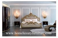 Antique Bed Kingbed Solid wood Bed factory bedroom furniture price Italy Style TA-008